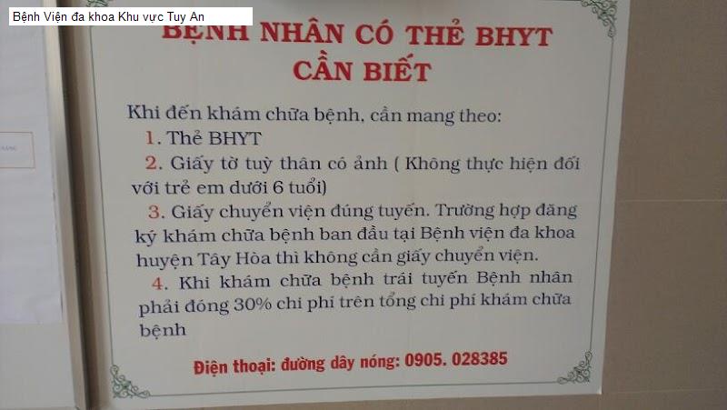 Bệnh Viện đa khoa Khu vực Tuy An